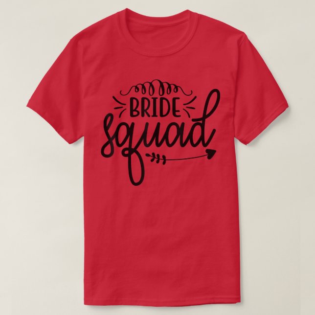 Brudtrupp Roligt Bröllopsparty För Möhippa T Shirt (Design framsida)