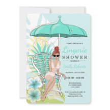 Brudunderkläder Dusch Rödhårig Brud