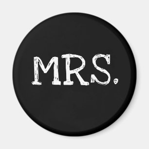 Brudvittext Fru Magnet