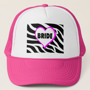 Brudzebra ränder truckerkeps