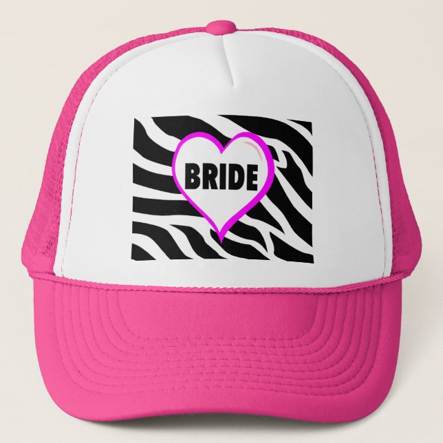 Brudzebra ränder truckerkeps (Framsida)