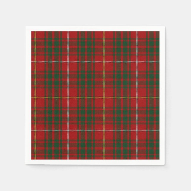 Brue Klan Tartan Play Pappra Napkins Pappersservett (Framsidan)