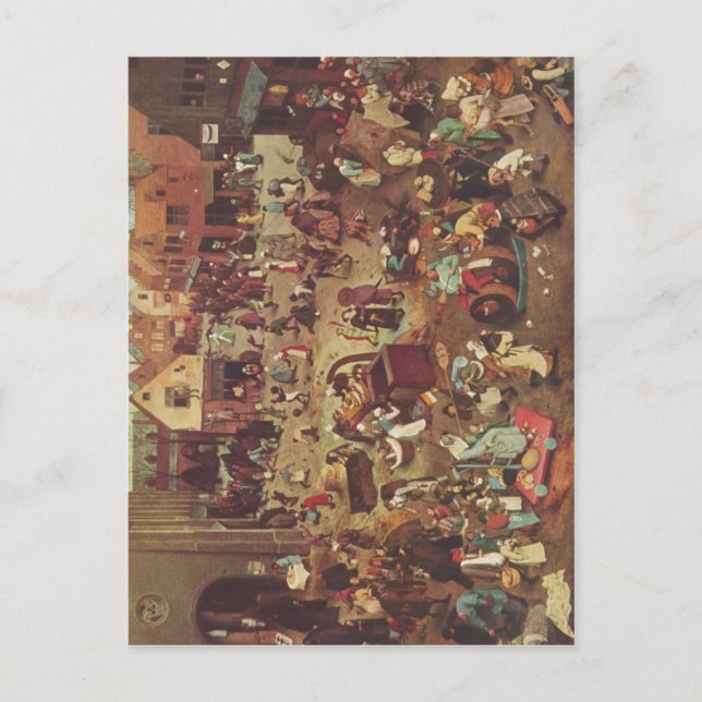 Bruegel d.., Pieter Serie der sogenannten län Vykort (Framsida)