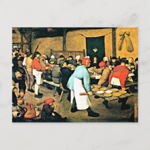 Bruegel den äldre bonden Bröllop-1568 Vykort