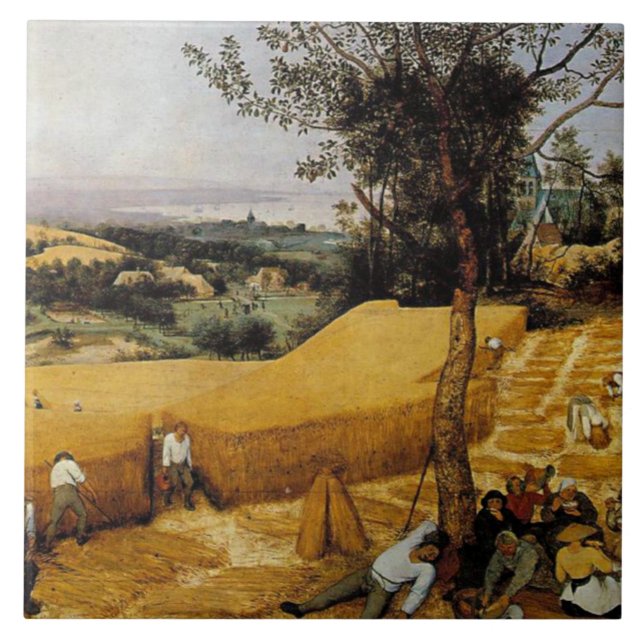 Bruegel den äldre - Harvesters Kakelplatta (Framsidan)