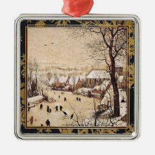 Bruegel den äldre - Vinterlandskap Julgransprydnad Metall