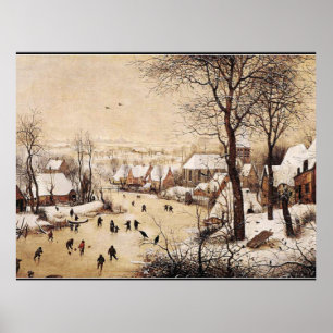 Bruegel the Elder, Winter Ligcape, bra art Poster