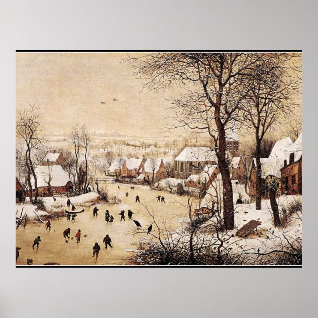 Bruegel the Elder, Winter Ligcape, bra art Poster (Framsidan)