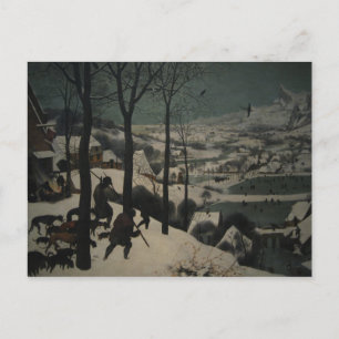 Bruegels jägare i Snö Vykort