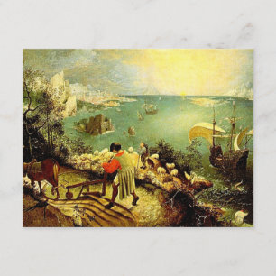 Bruegels landskap med Fall of Icarus - 1558 Inbjudningar