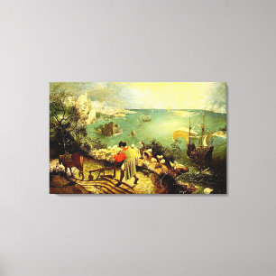Bruegels landskap med nedgången av Icarus - 1558 Canvastryck