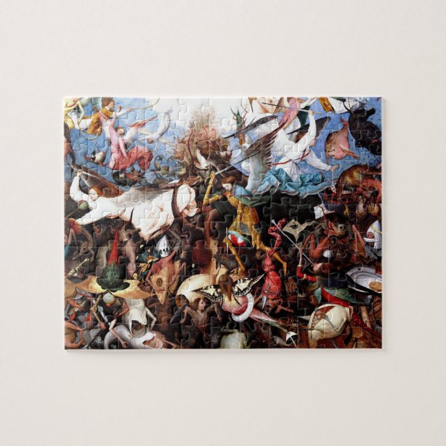 Bruegels "Rebells Änglar fall" (1562) Pussel (Horisontell)
