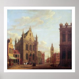 Bruges 1824 (olja på panel) poster