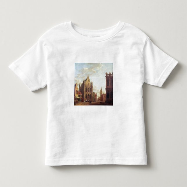 Bruges 1824 (olja på panel) t-shirt (Framsida)