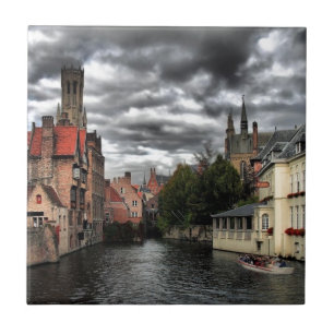 Bruges Belgien Kakelplatta