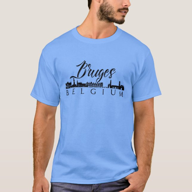 Bruges Belgien T Shirt (Framsida)