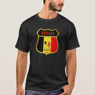 Bruges Belgique Armoiries Drapeaux Ville Brugge Ca T Shirt