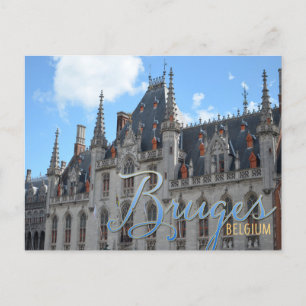 Bruges Belgium Provence Court Byggande Vykort