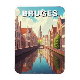 Bruges Belgium Travel Souvenir Magnet