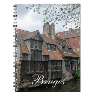 Bruges-staden i Belgien Anteckningsbok