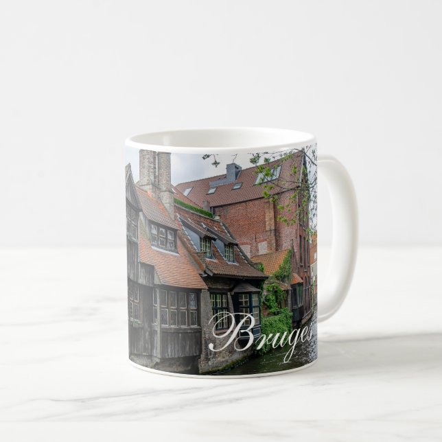Bruges-staden i Belgien Kaffemugg (Framsida höger)