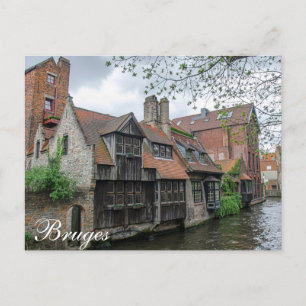 Bruges-staden i Belgien Vykort