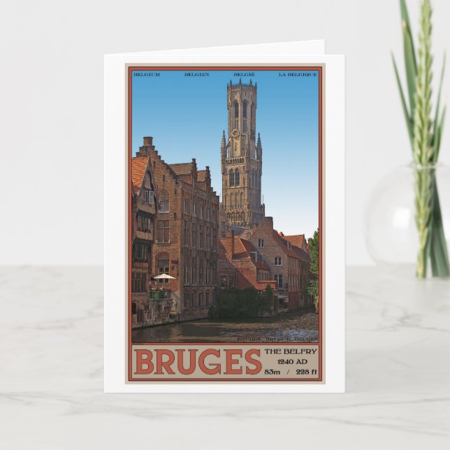 Brugge - Belfry Kort (Framsida)