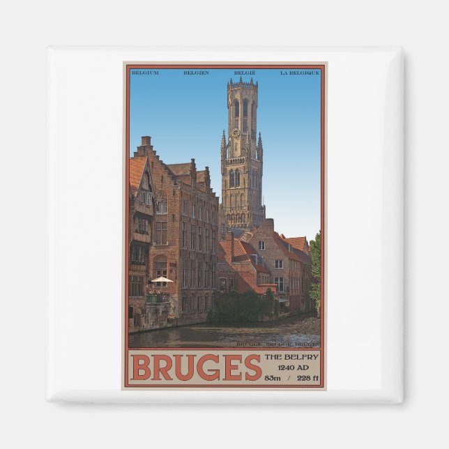 Brugge - Belfry Magnet (Framsidan)