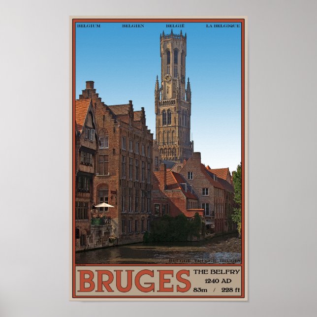 Brugge - Belfry Poster (Framsidan)