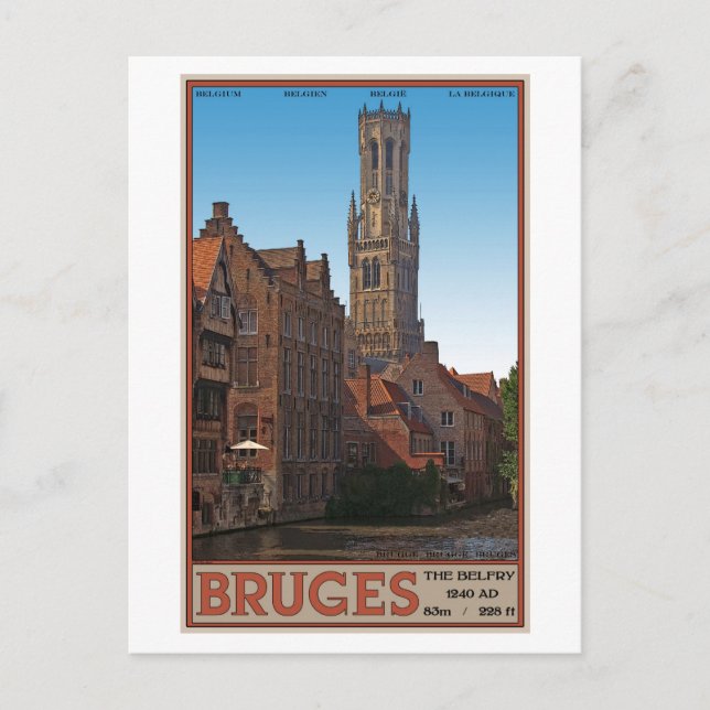 Brugge - Belfry Vykort (Framsida)