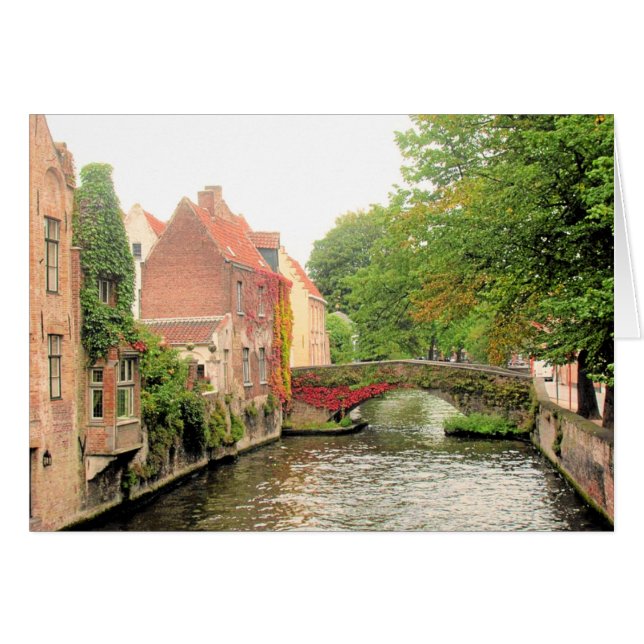 BRUGGE BELGIEN HÄLSNINGSKORT (Framsidan Horizontal)