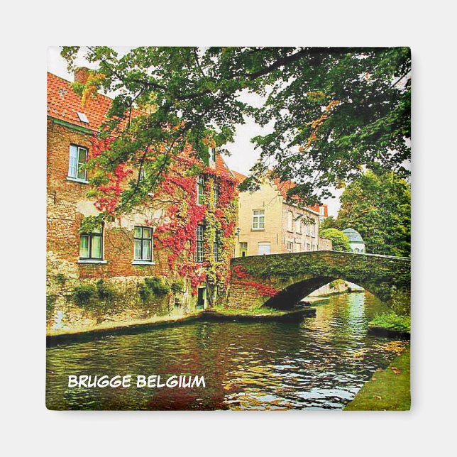BRUGGE, BELGIEN MAGNET (Framsidan)
