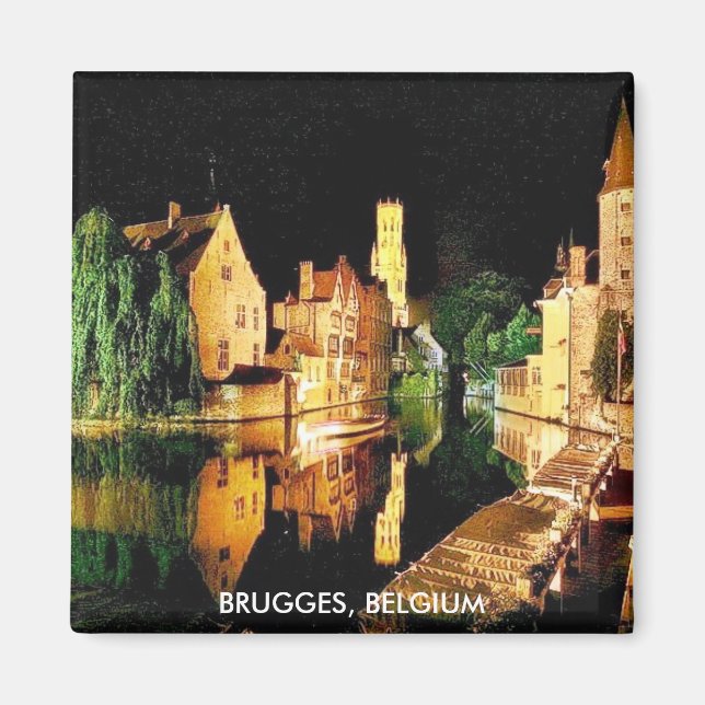 BRUGGE, BELGIEN MAGNET (Framsidan)