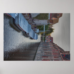 brugge Belgien reser turist- semester för turism Poster