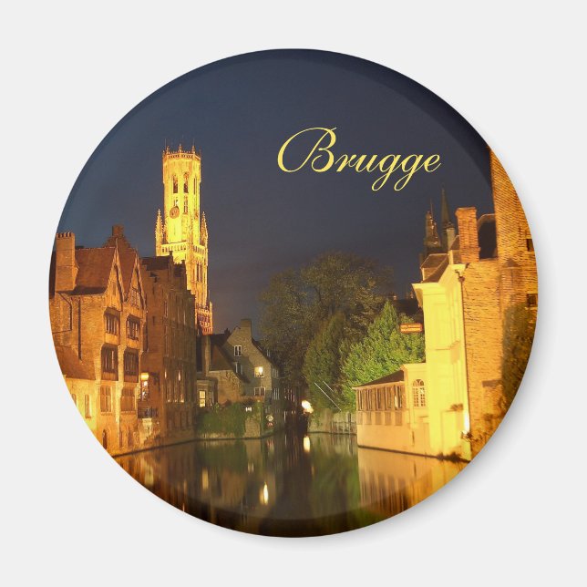 Brugge(Brygge), Belgien Magnet (Framsidan)