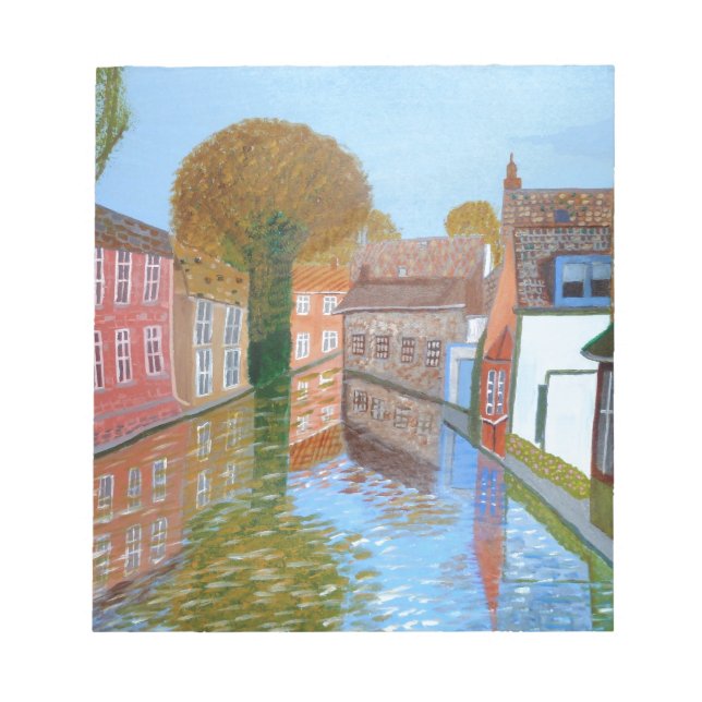 Brugge-kanal Anteckningsblock (Framsida)