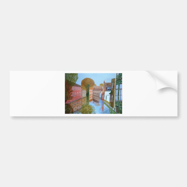 Brugge-kanal Bildekal (Framsidan)
