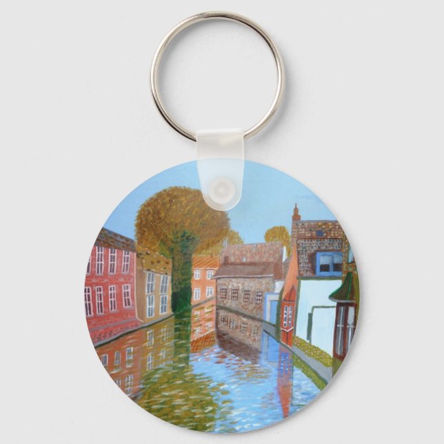 Brugge-kanal Nyckelring (Framsida)