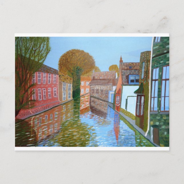 Brugge-kanal Vykort (Framsida)