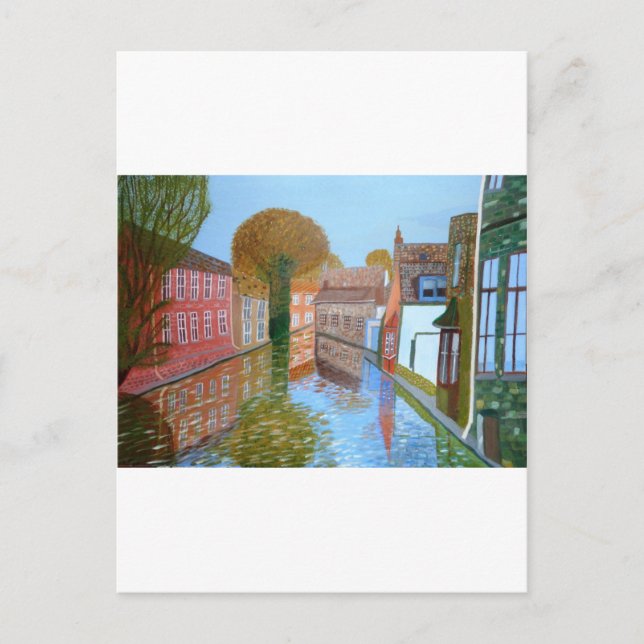 Brugge-kanal Vykort (Framsida)