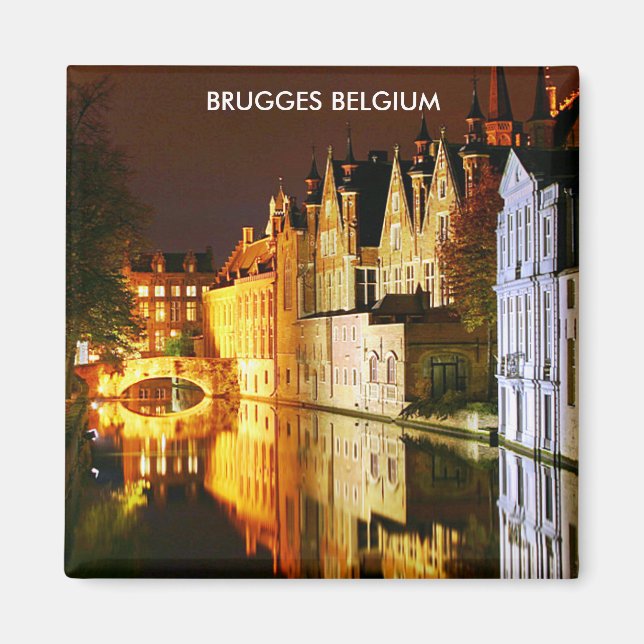 BRUGGES BELGIEN MAGNET (Framsidan)