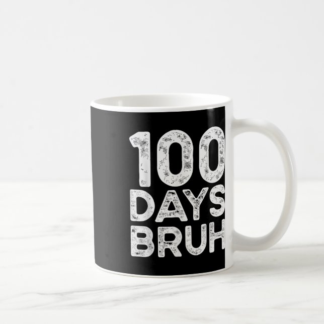 Bruh 100 dagar för skollärare Kid 2025 100 dagar Kaffemugg (Höger)