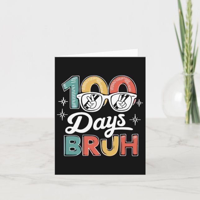Bruh 100 skoldagar 100 skoldag kort (Framsida)
