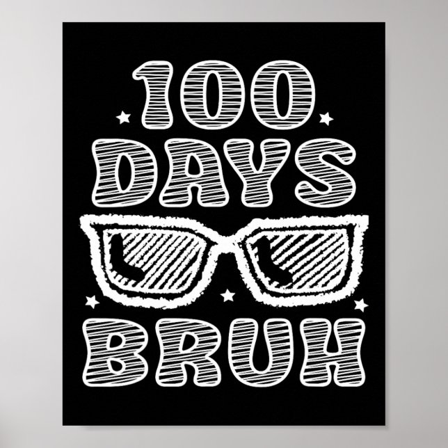 Bruh 100 skoldagar 100 skoldag poster (Framsidan)