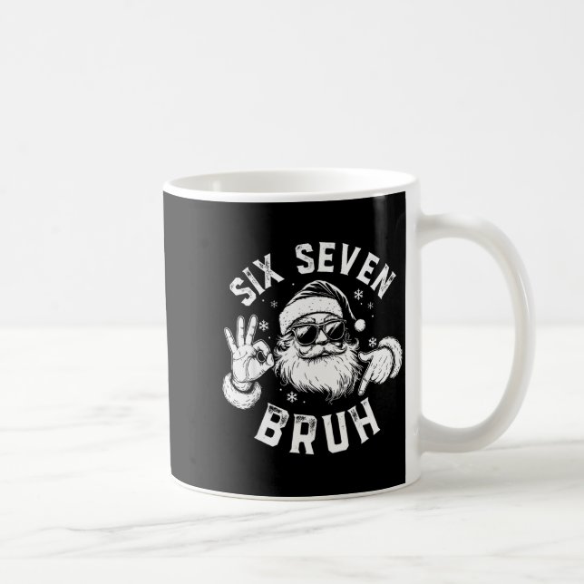 Bruh 67 Christmas Santa Six Seven 6 7 Boys Christm Kaffemugg (Höger)