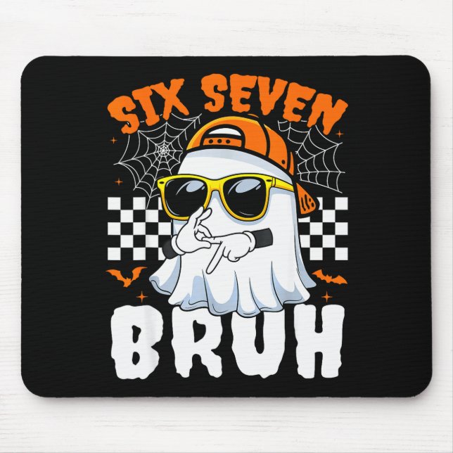 Bruh 67 Halloween Rolig Six Seven Meme Brainrot Sp Musmatta (Framsidan)