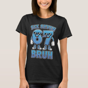 Bruh 67 Meme Rolig Retro Skript Slang Kläder T Shirt