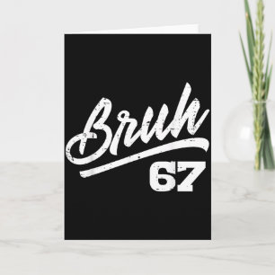 Bruh 67 Meme Roligt Nummer 6 7 Kostym Barn Ungdom  Kort