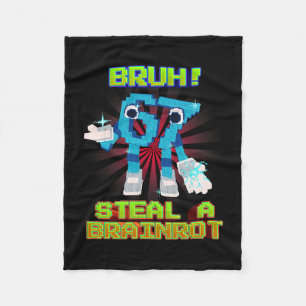 Bruh 67 Sex Sju 6-7 Roligt Brainrot Meme För Barn Fleecefilt