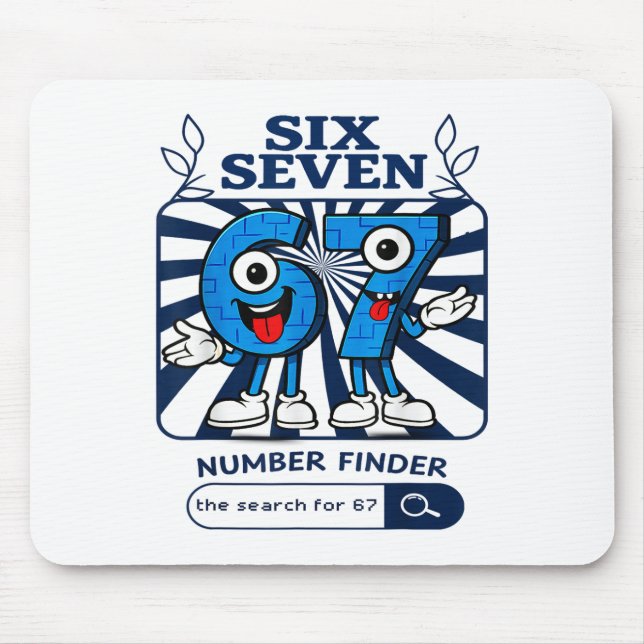 Bruh 67 Sex Sju 6-7 Talian Brainrot Meme För Kid Musmatta (Framsidan)